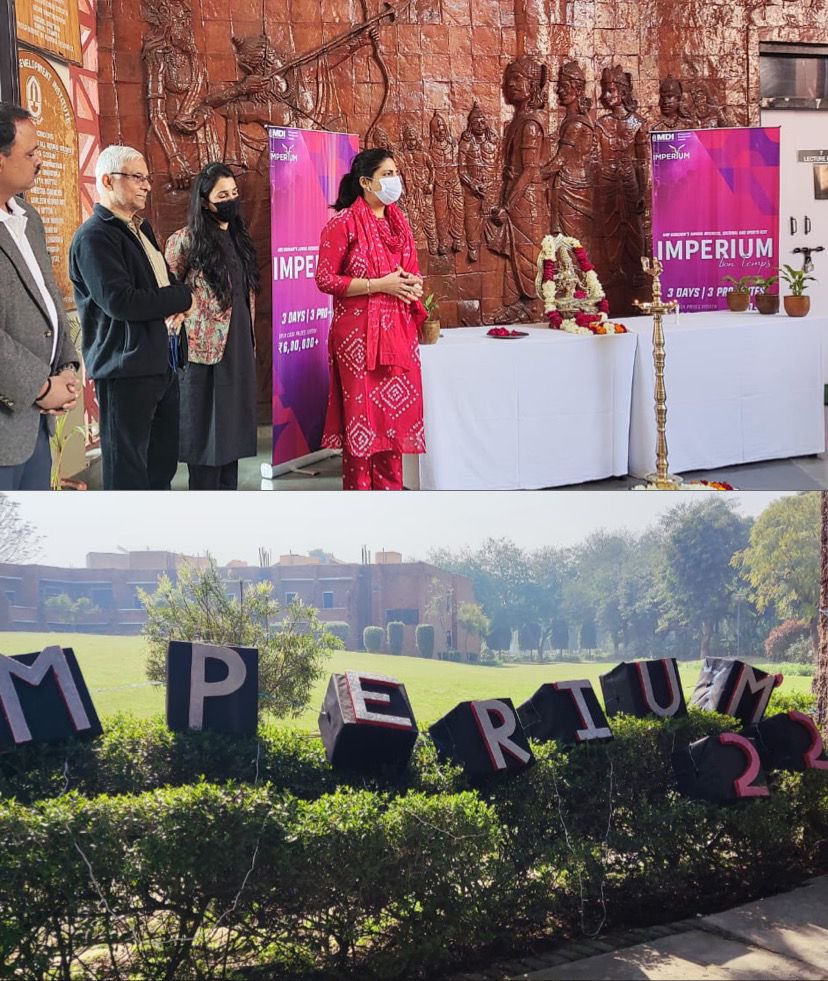 Image displaying the annual Imperium fest of MDI Gurgaon being celebrated
