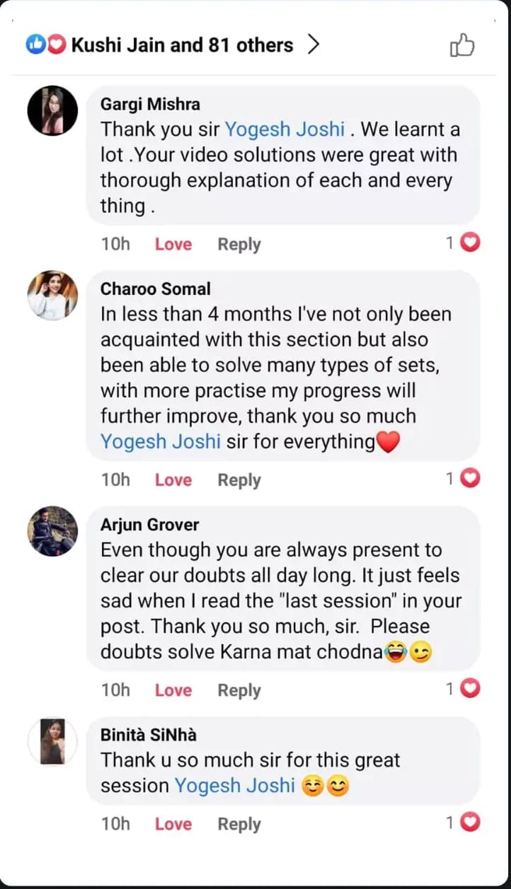 iQuanta CUET Live Class Feedback