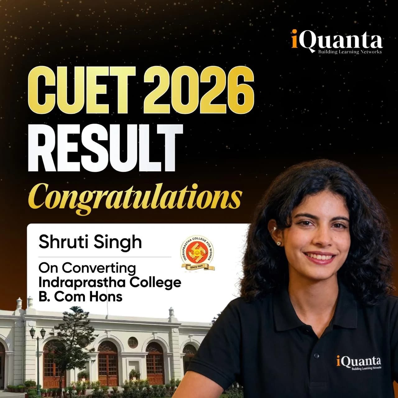 Shruti Singh - iQuanta CUET Topper