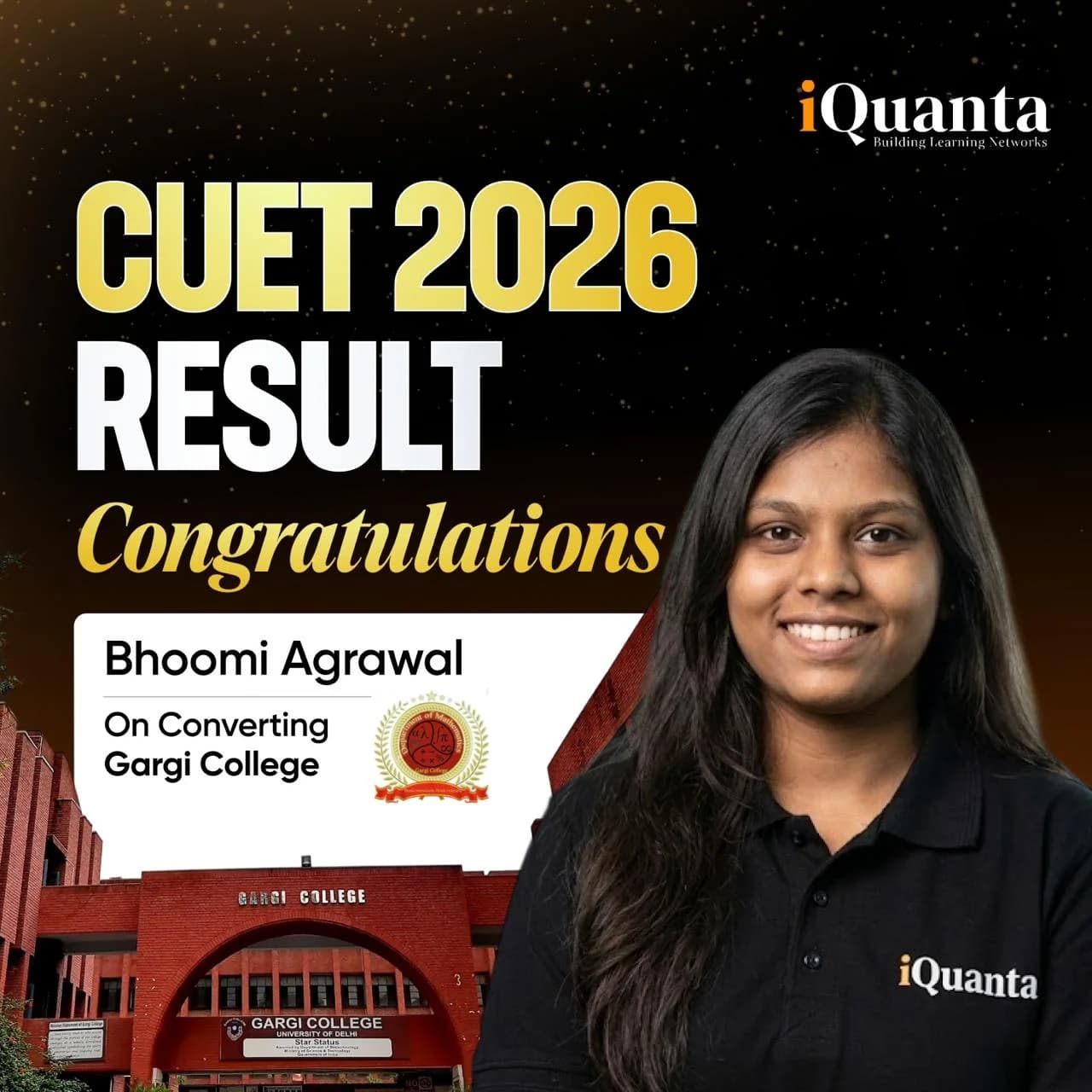 Bhoomi Agrawal - iQuanta CUET Topper