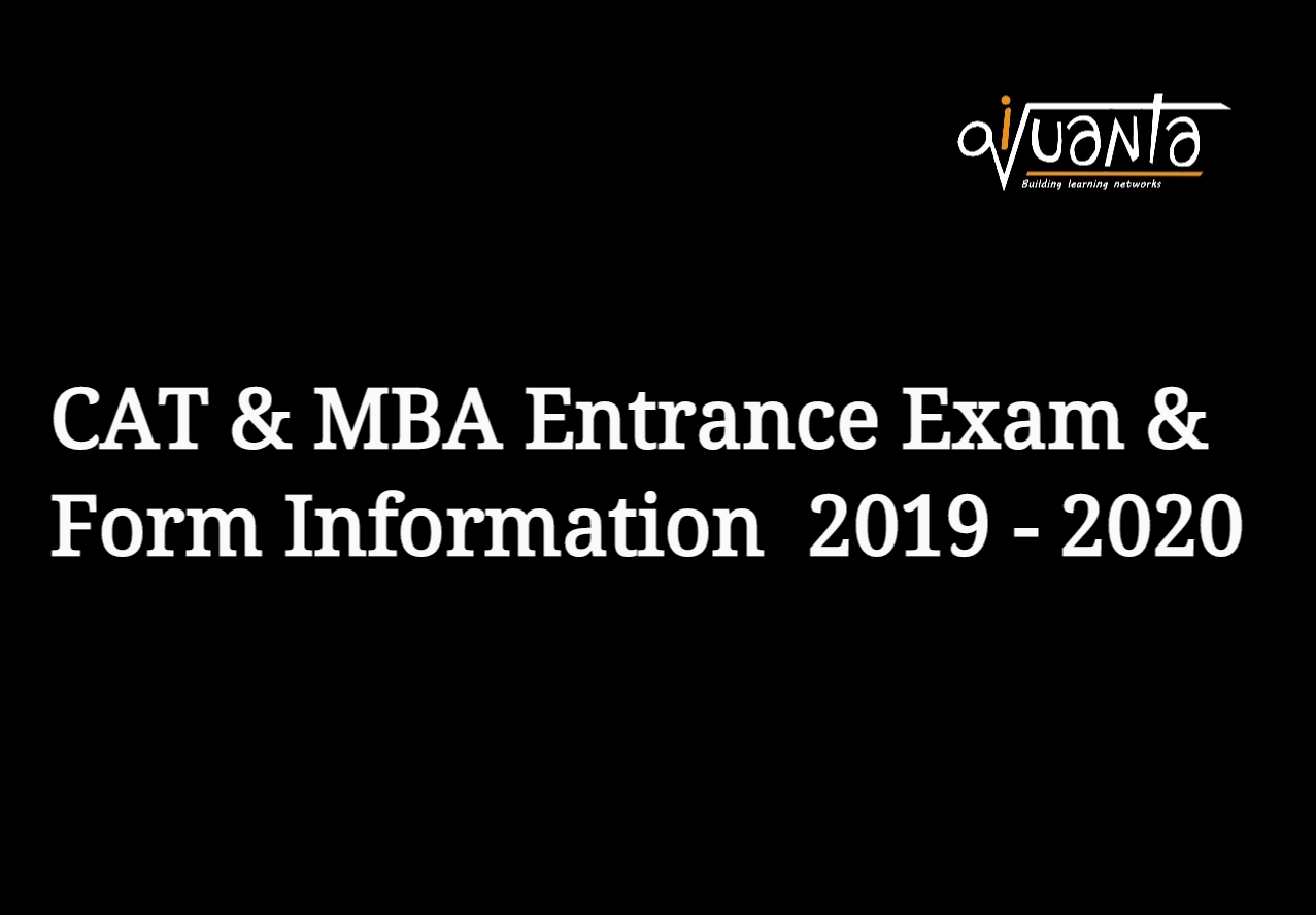 cat mba entrance exam form 2019