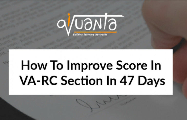 How to improve score in VA-RC section in 47 days