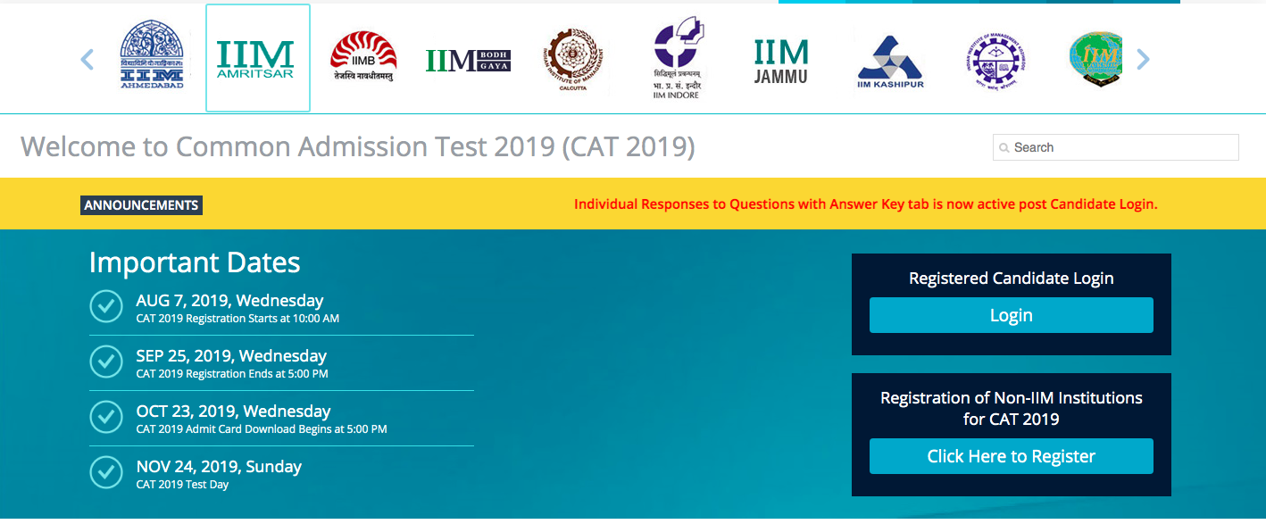 cat 2019 answer key