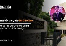 99.05%iler Sanchit Goyal shares his experience of IIFT preparation and learnings