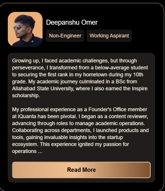 SOP For MBA Working Professionals