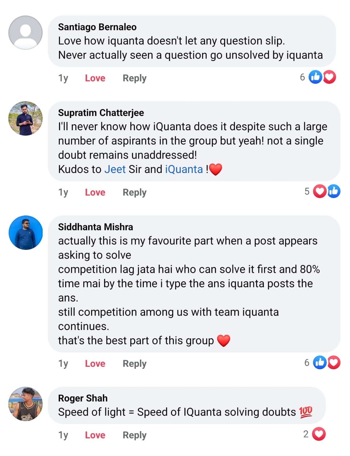 iquanta whatsapp doubt solving