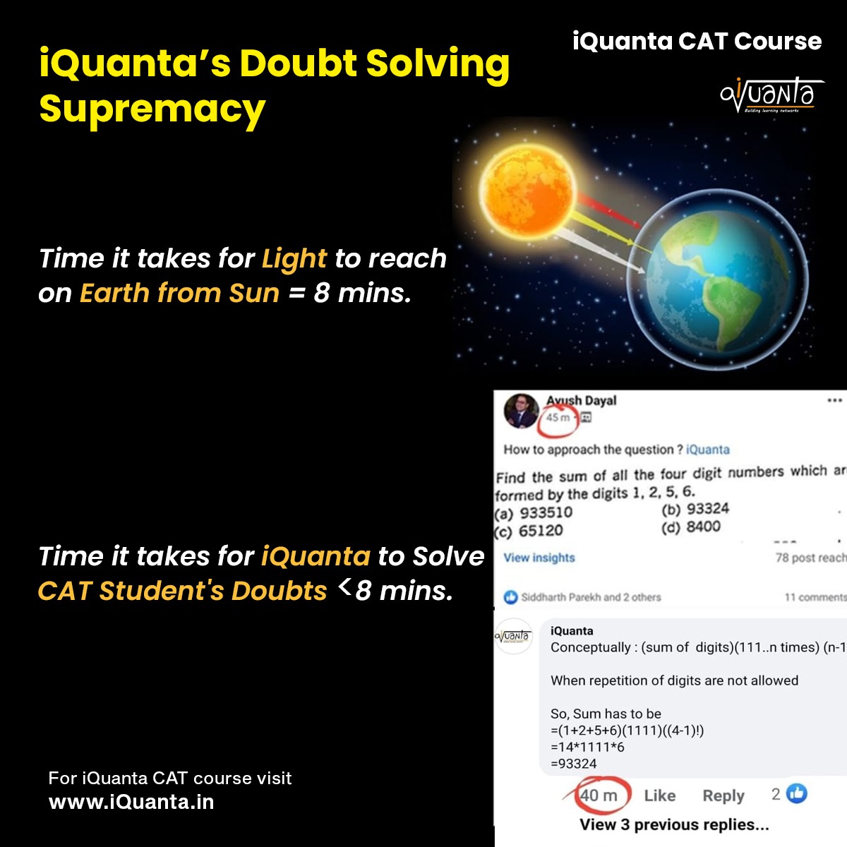 24x7 doubt solving in CAT Crash Course