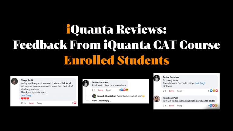 iQuanta Reviews : Feedback From iQuanta CAT Course Enrolled Students