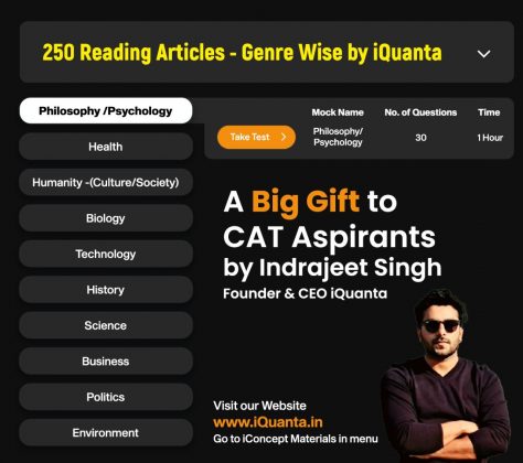 Reading Articles For CAT | 250 Genre-Wise Reading Comprehension