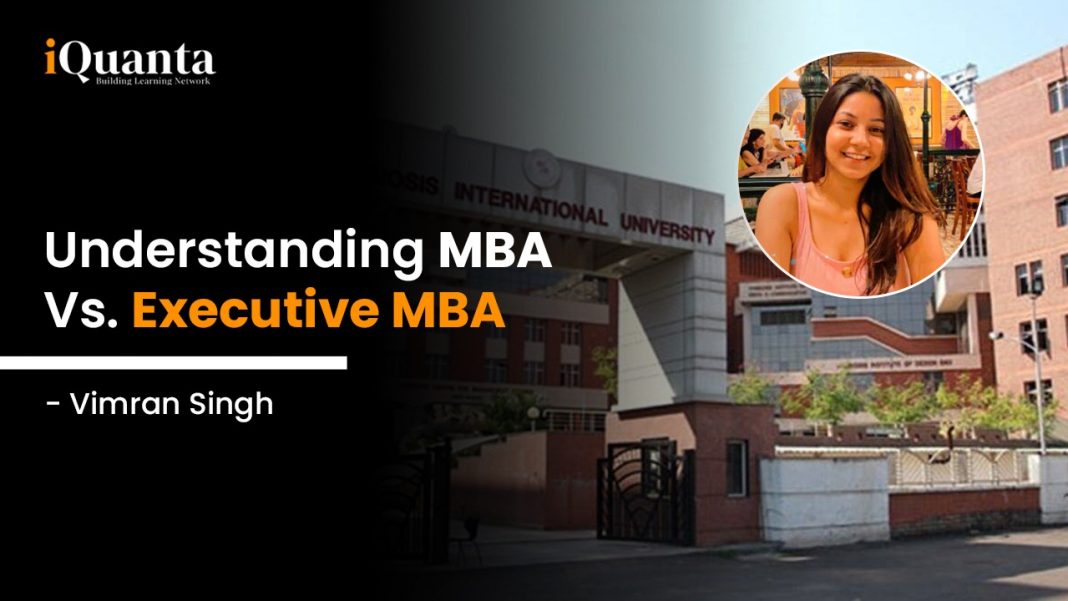 Understanding MBA Vs Executive MBA