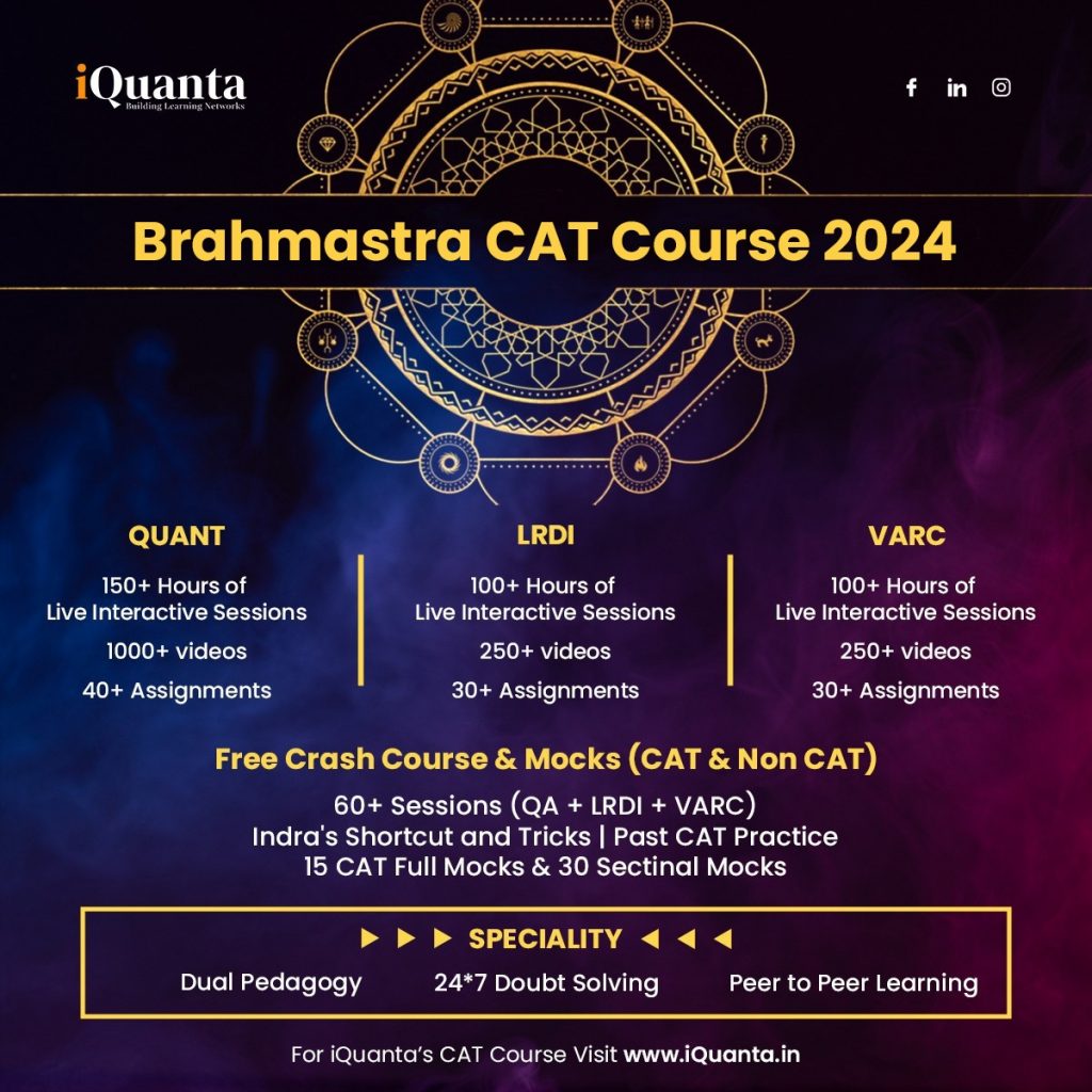 iQuanta's CAT 2024 (2 Year) + IIM ABC Practice Batch Course - iQuanta