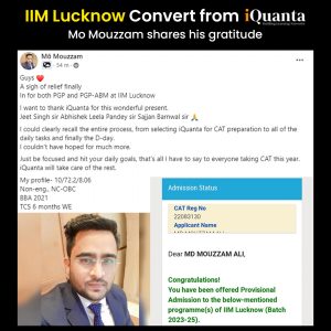 IIM Lucknow Alumni from iQuanta