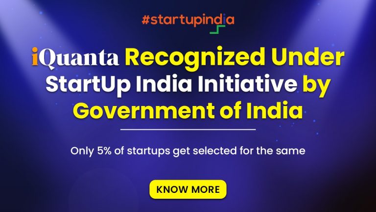 iQuanta Recognized Under StartUp India Initiative by Govt. of India