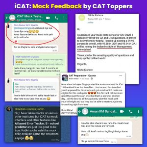iCAT Mocks feedback