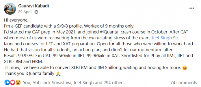 XLRI COnvert from iQUanta