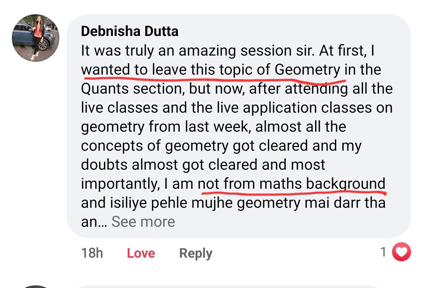 iQuanta CAT Course Feedback by Students (From Last Night) - iQuanta