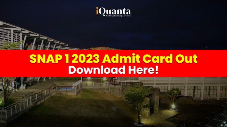 SNAP 2023 Admit Card