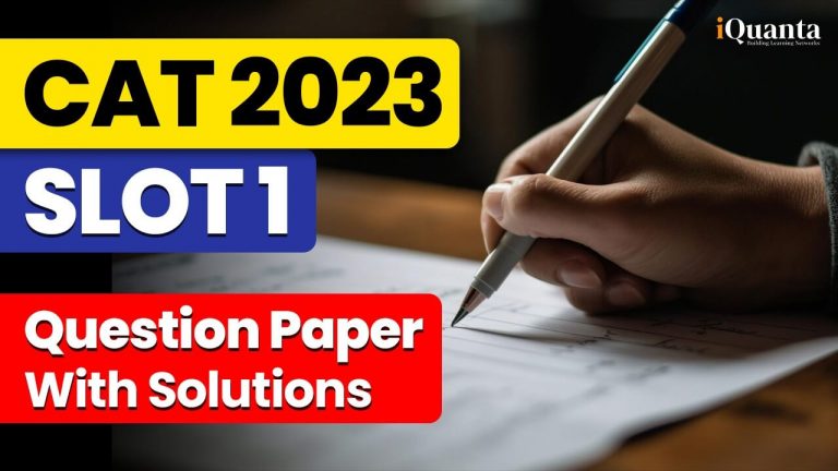 CAT 2023 Question Paper with solutions