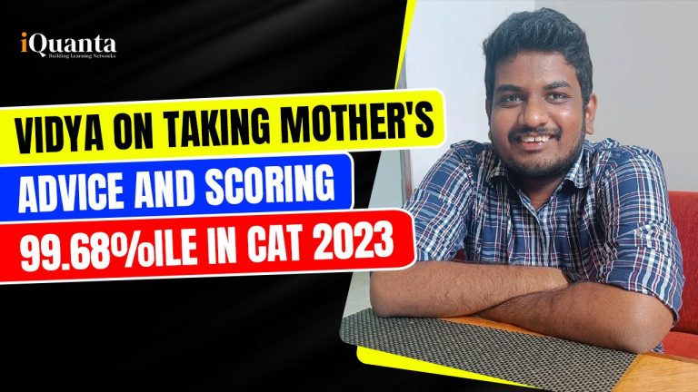 CAT 2023 Topper Vidya Took Mother’s Advice and Scored 99.68%ile