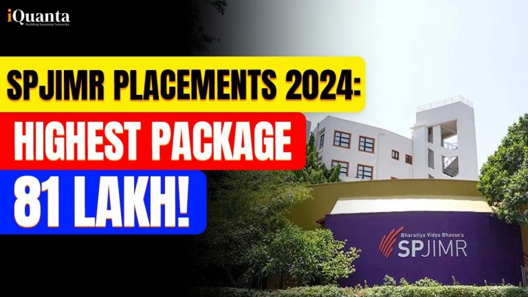 SPJIMR Placement 2024: Highest package of 81 Lakh!