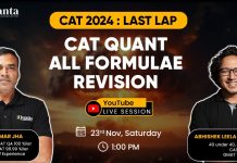 CAT Quant All Formula Revision Marathon with 100%ilers
