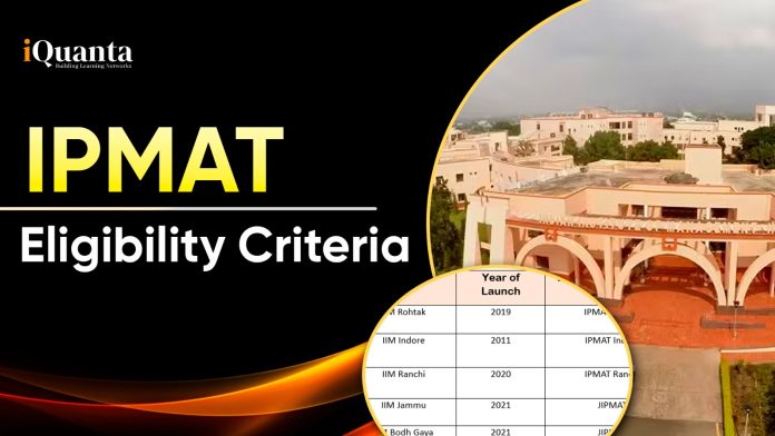 IPMAT Eligibility Criteria 2026