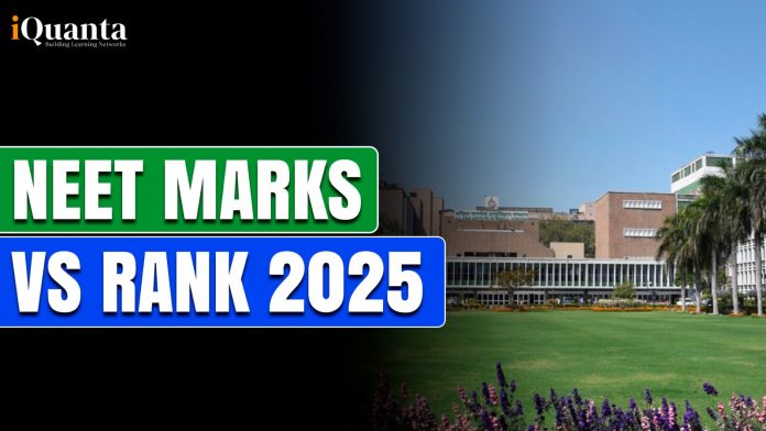 NEET Marks vs Rank 2025