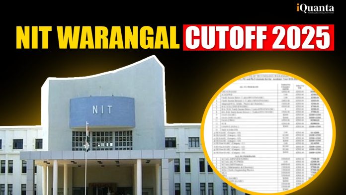 NIT Warangal Cutoff