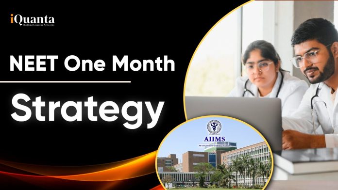 NEET Last Month Strategy