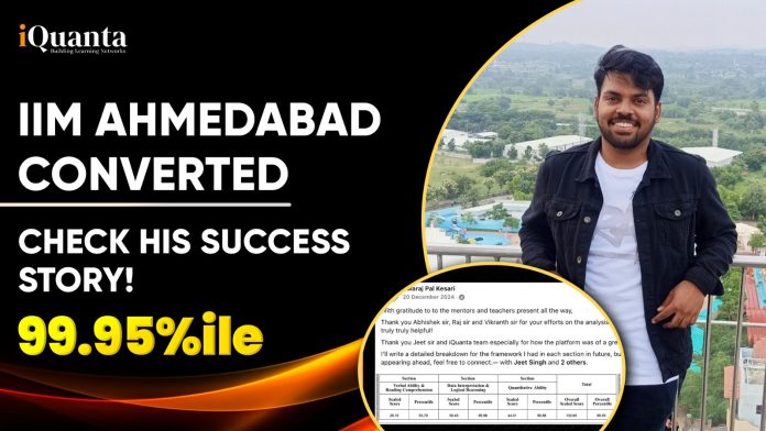 iQuanta student converts IIM A