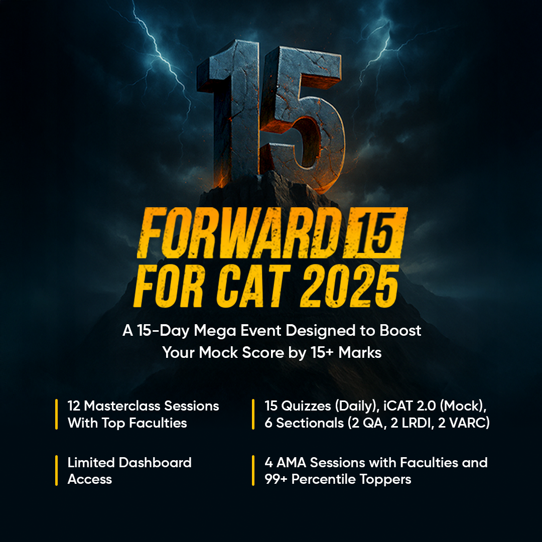 CAT Forward 15 First Class Feedback Shared by Aspirants! Guaranteed ...