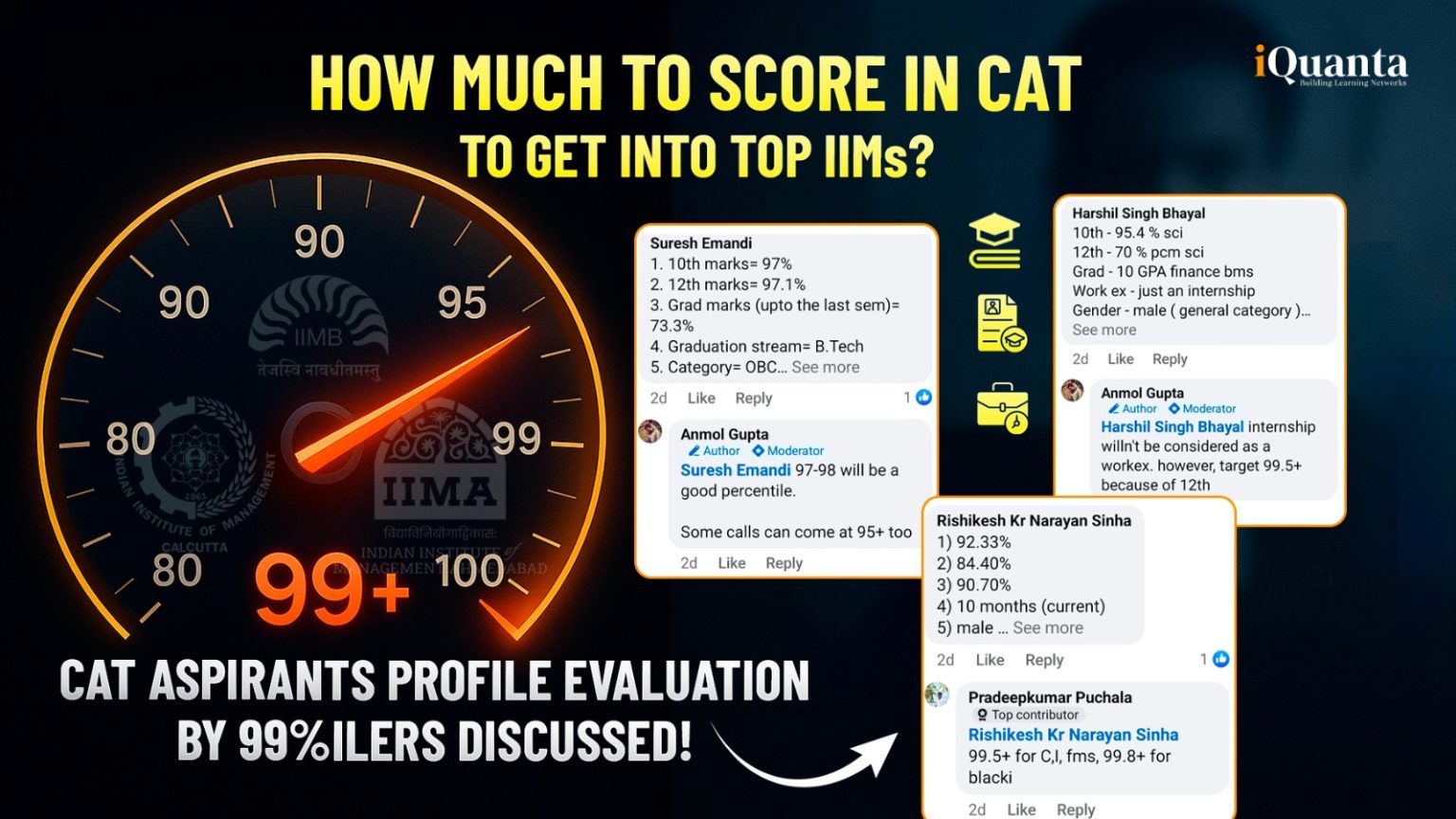 How Much To Score in CAT to Get Into Top IIMs? CAT Aspirants Profile ...