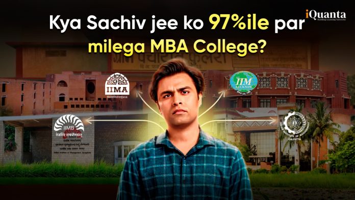 CAT 97 Percentile College for Sachivjee