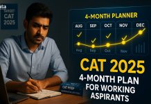 4 Months Planner and Strategy for CAT 2025 : Working Aspirants CAT 4 Months Strategy