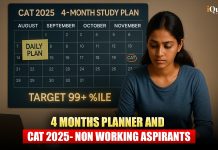 4 Months Planner and Strategy CAT 2025: Non Working aspirants CAT 4 Months Strategy