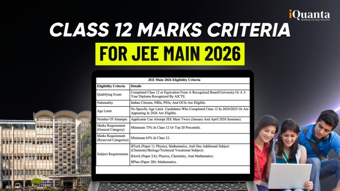 Class 12 percentage required for JEE Main