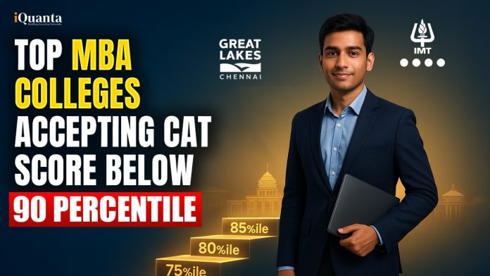 Top MBA Colleges Accepting CAT Score Below 90 Percentile