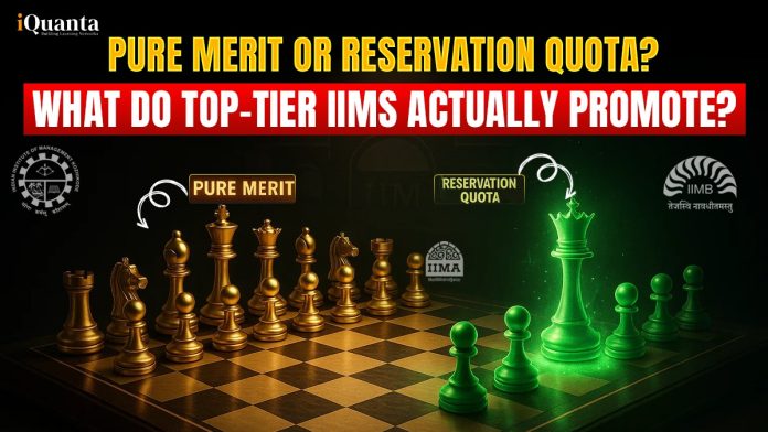 Pure Merit or Reservation Quota? What Do Top-Tier IIMs Actually Promote?