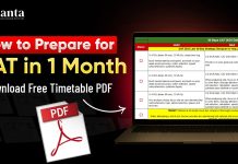 How to Prepare for CAT in 1 Month – Download Free Timetable PDF How to Prepare for CAT in 1 Month - Download Free Timetable PDF