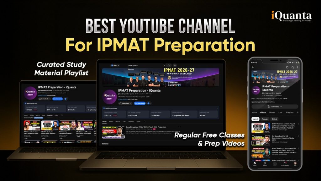 Best YouTube Channel For IPMAT Preparation 2026 - iQuanta