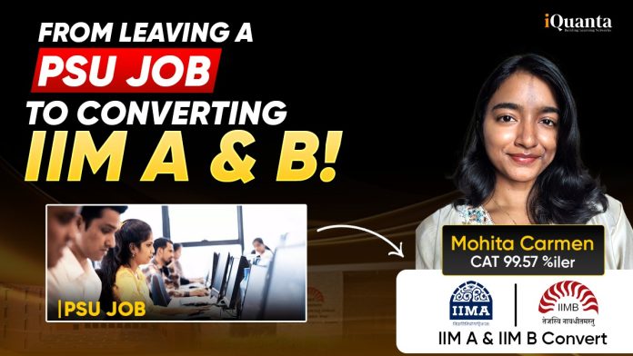 CAT Toppers Journey with Mohita Carmen