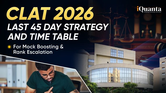 CLAT 2026 Last 45 Days Strategy
