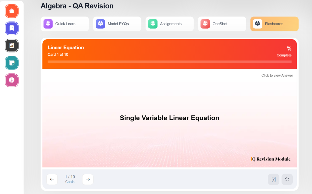 iQuanta's CAT Revision Tool