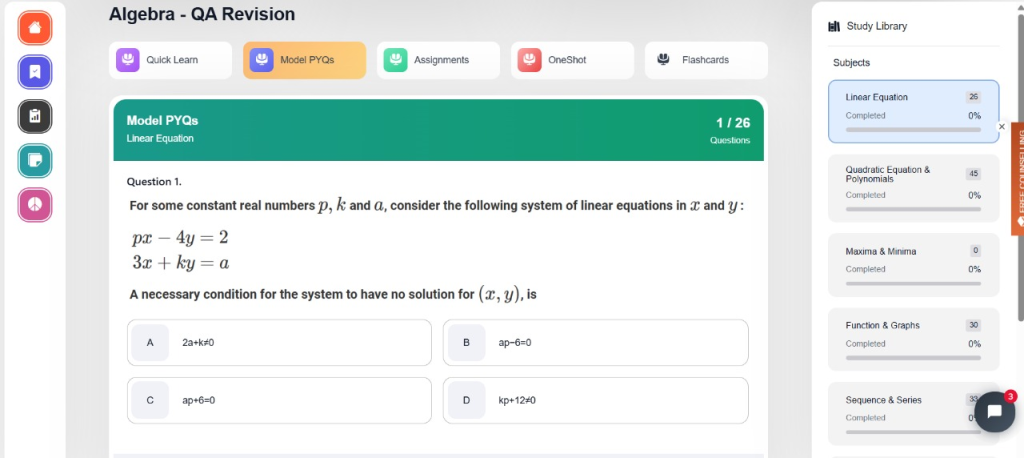 iQuanta's CAT Revision Tool