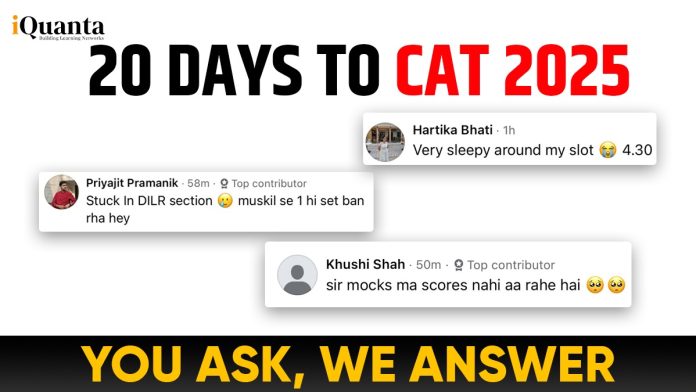 20 Days to CAT 2025 20 Days to CAT 2025