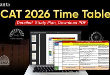 CAT Time Table – Detailed Study Plan for Each Week, Download PDF Now CAT 2026 Time Table