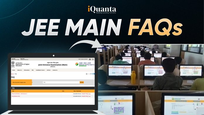 JEE Main 2026 FAQs Released by NTA JEE Main 2026 FAQs Released by NTA