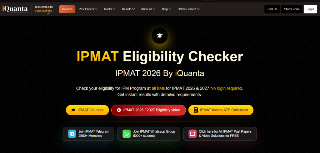 IPMAT Eligibility Checker