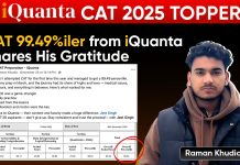 Cracked CAT in the First Attempt with 99.49%ile – How iQuanta’s Unique Modules Helped This CAT Topper? CAT Topper - Raman Khudia