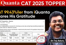 CAT 2025 Topper Scored 99.43%ile – How iQuanta’s Dual Pedagogy Was A Turning Point for Him? CAT Topper - Sri Tej Aduru